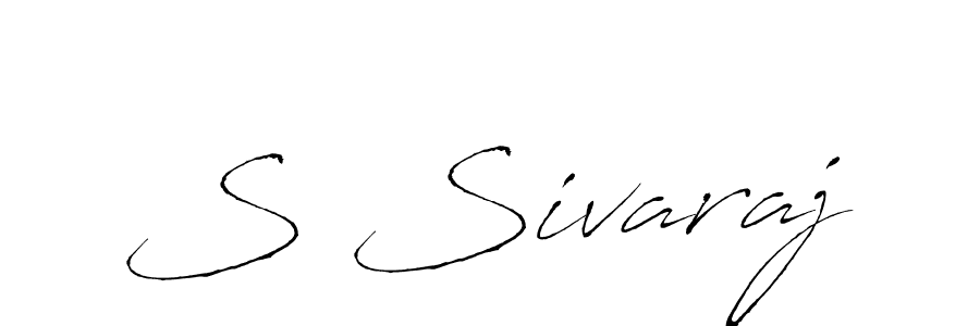 Create a beautiful signature design for name S Sivaraj. With this signature (Antro_Vectra) fonts, you can make a handwritten signature for free. S Sivaraj signature style 6 images and pictures png