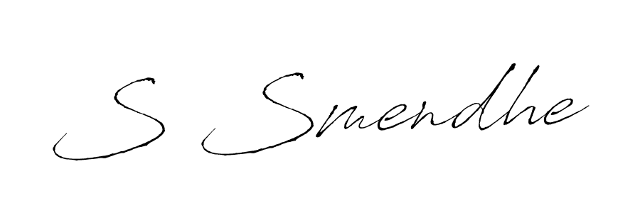 How to make S Smendhe signature? Antro_Vectra is a professional autograph style. Create handwritten signature for S Smendhe name. S Smendhe signature style 6 images and pictures png