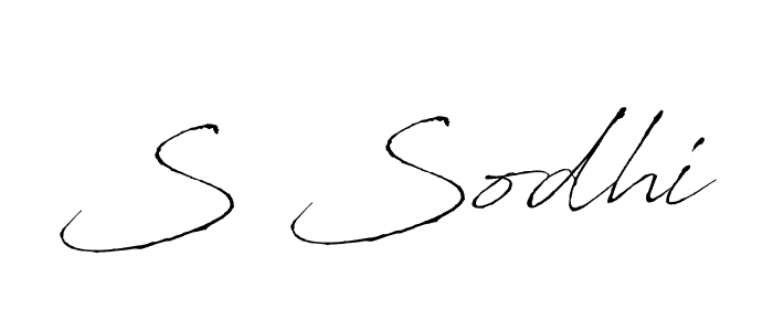 The best way (Antro_Vectra) to make a short signature is to pick only two or three words in your name. The name S Sodhi include a total of six letters. For converting this name. S Sodhi signature style 6 images and pictures png