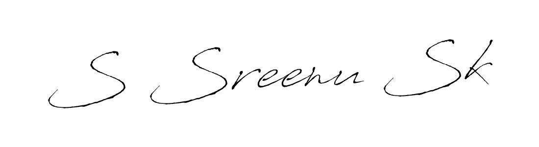 Similarly Antro_Vectra is the best handwritten signature design. Signature creator online .You can use it as an online autograph creator for name S Sreenu Sk. S Sreenu Sk signature style 6 images and pictures png