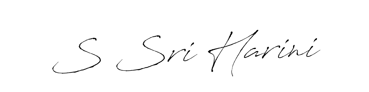 Use a signature maker to create a handwritten signature online. With this signature software, you can design (Antro_Vectra) your own signature for name S Sri Harini. S Sri Harini signature style 6 images and pictures png