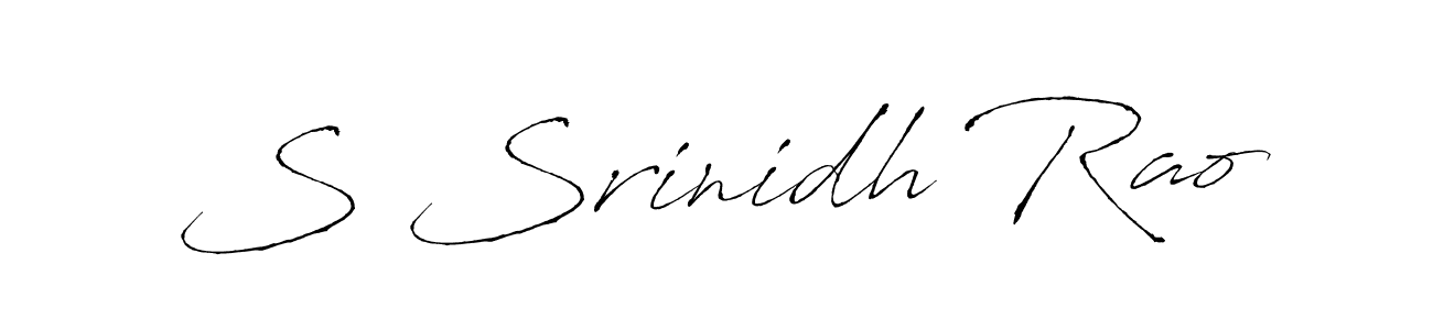 Make a short S Srinidh Rao signature style. Manage your documents anywhere anytime using Antro_Vectra. Create and add eSignatures, submit forms, share and send files easily. S Srinidh Rao signature style 6 images and pictures png