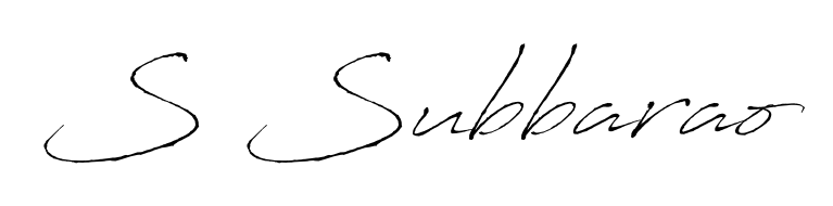 It looks like you need a new signature style for name S Subbarao. Design unique handwritten (Antro_Vectra) signature with our free signature maker in just a few clicks. S Subbarao signature style 6 images and pictures png