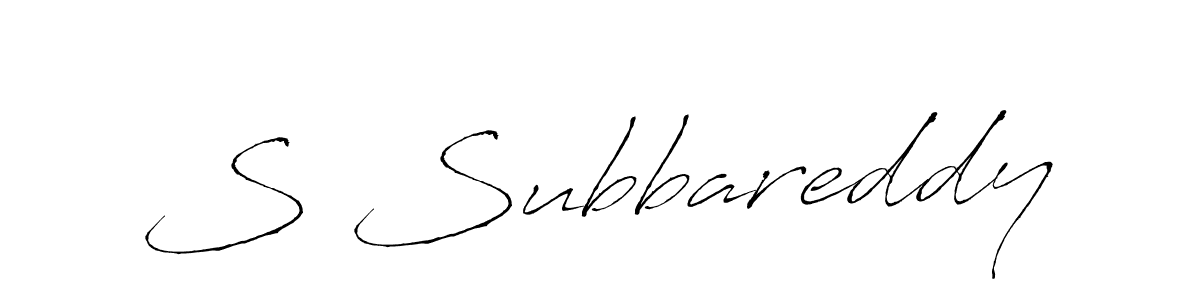 How to make S Subbareddy signature? Antro_Vectra is a professional autograph style. Create handwritten signature for S Subbareddy name. S Subbareddy signature style 6 images and pictures png