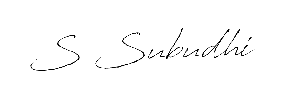 How to make S Subudhi signature? Antro_Vectra is a professional autograph style. Create handwritten signature for S Subudhi name. S Subudhi signature style 6 images and pictures png