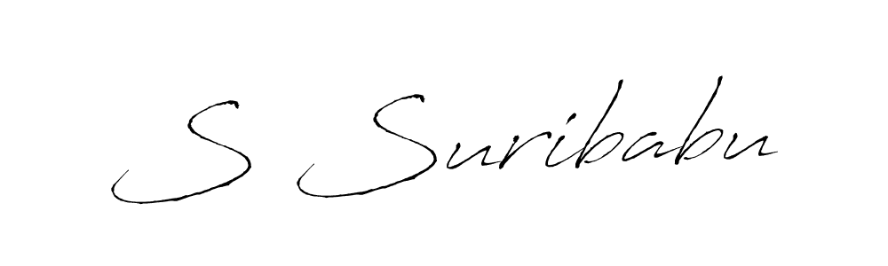Antro_Vectra is a professional signature style that is perfect for those who want to add a touch of class to their signature. It is also a great choice for those who want to make their signature more unique. Get S Suribabu name to fancy signature for free. S Suribabu signature style 6 images and pictures png