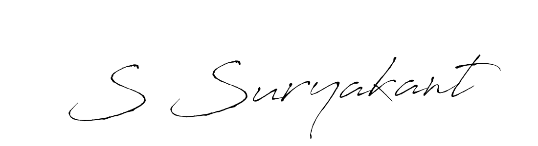 How to make S Suryakant name signature. Use Antro_Vectra style for creating short signs online. This is the latest handwritten sign. S Suryakant signature style 6 images and pictures png