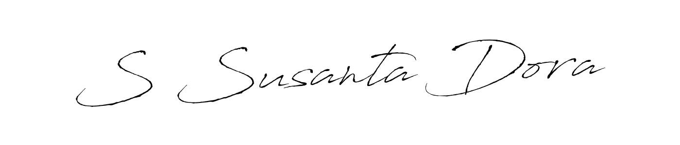 Use a signature maker to create a handwritten signature online. With this signature software, you can design (Antro_Vectra) your own signature for name S Susanta Dora. S Susanta Dora signature style 6 images and pictures png