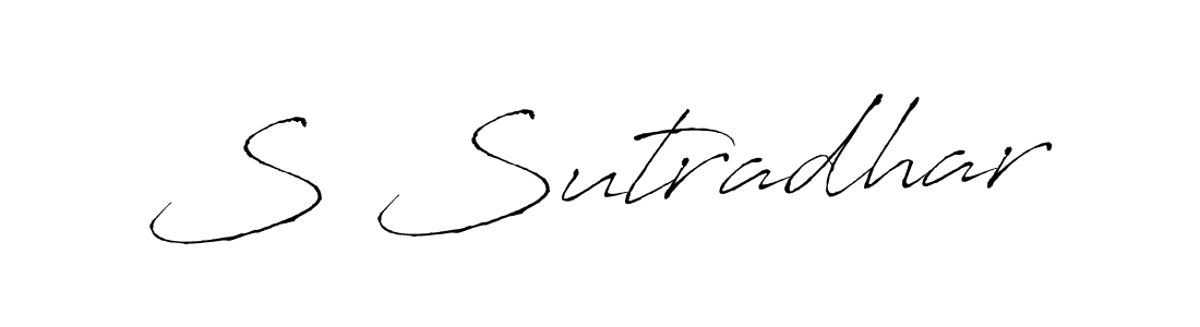 This is the best signature style for the S Sutradhar name. Also you like these signature font (Antro_Vectra). Mix name signature. S Sutradhar signature style 6 images and pictures png