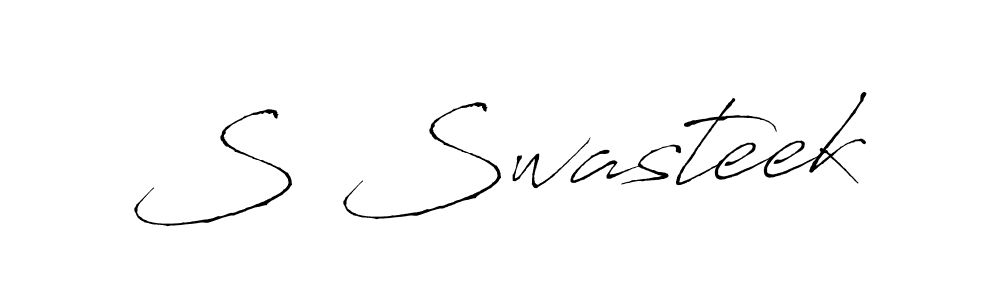 How to make S Swasteek name signature. Use Antro_Vectra style for creating short signs online. This is the latest handwritten sign. S Swasteek signature style 6 images and pictures png