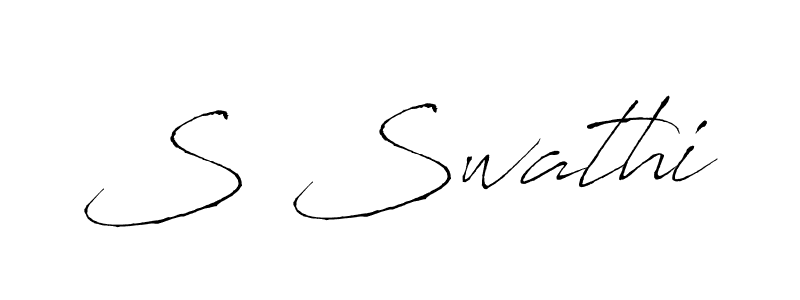 Use a signature maker to create a handwritten signature online. With this signature software, you can design (Antro_Vectra) your own signature for name S Swathi. S Swathi signature style 6 images and pictures png