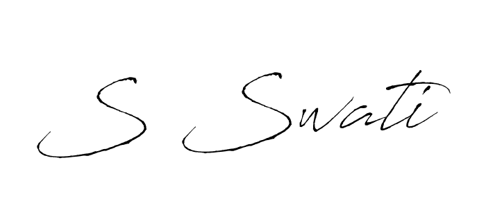 How to make S Swati signature? Antro_Vectra is a professional autograph style. Create handwritten signature for S Swati name. S Swati signature style 6 images and pictures png