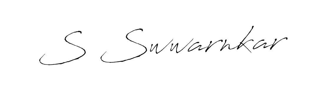 This is the best signature style for the S Swwarnkar name. Also you like these signature font (Antro_Vectra). Mix name signature. S Swwarnkar signature style 6 images and pictures png