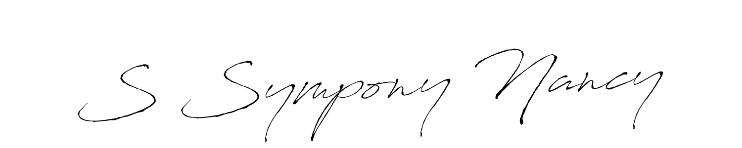 You can use this online signature creator to create a handwritten signature for the name S Sympony Nancy. This is the best online autograph maker. S Sympony Nancy signature style 6 images and pictures png