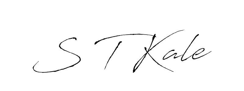 Antro_Vectra is a professional signature style that is perfect for those who want to add a touch of class to their signature. It is also a great choice for those who want to make their signature more unique. Get S T Kale name to fancy signature for free. S T Kale signature style 6 images and pictures png