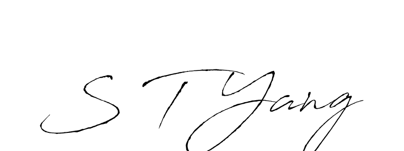 Also we have S T Yang name is the best signature style. Create professional handwritten signature collection using Antro_Vectra autograph style. S T Yang signature style 6 images and pictures png