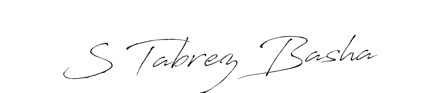 Also You can easily find your signature by using the search form. We will create S Tabrez Basha name handwritten signature images for you free of cost using Antro_Vectra sign style. S Tabrez Basha signature style 6 images and pictures png