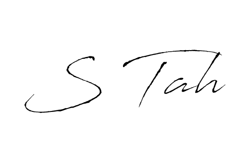 Also we have S Tah name is the best signature style. Create professional handwritten signature collection using Antro_Vectra autograph style. S Tah signature style 6 images and pictures png
