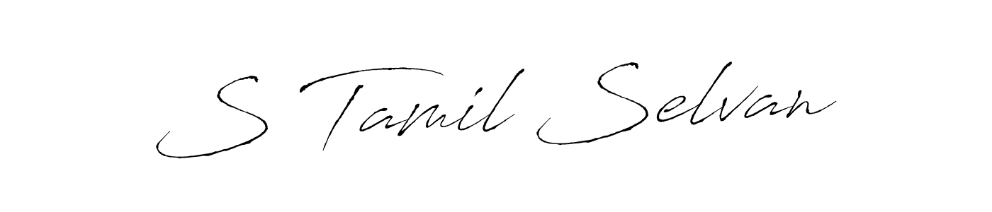 S Tamil Selvan stylish signature style. Best Handwritten Sign (Antro_Vectra) for my name. Handwritten Signature Collection Ideas for my name S Tamil Selvan. S Tamil Selvan signature style 6 images and pictures png