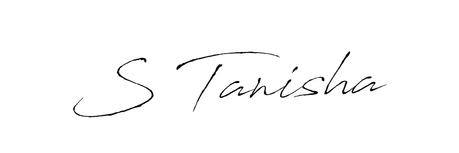 How to Draw S Tanisha signature style? Antro_Vectra is a latest design signature styles for name S Tanisha. S Tanisha signature style 6 images and pictures png