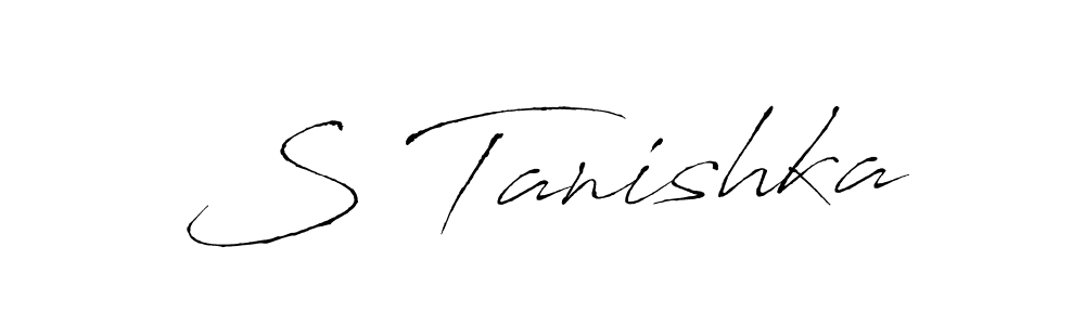 Also we have S Tanishka name is the best signature style. Create professional handwritten signature collection using Antro_Vectra autograph style. S Tanishka signature style 6 images and pictures png