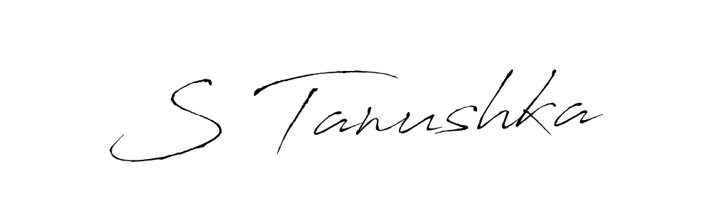 Also we have S Tanushka name is the best signature style. Create professional handwritten signature collection using Antro_Vectra autograph style. S Tanushka signature style 6 images and pictures png