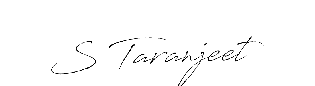Design your own signature with our free online signature maker. With this signature software, you can create a handwritten (Antro_Vectra) signature for name S Taranjeet. S Taranjeet signature style 6 images and pictures png
