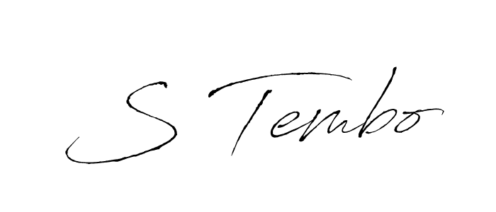 Similarly Antro_Vectra is the best handwritten signature design. Signature creator online .You can use it as an online autograph creator for name S Tembo. S Tembo signature style 6 images and pictures png