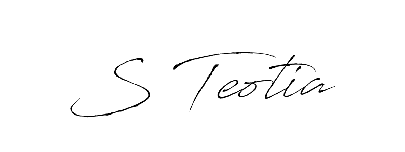 How to Draw S Teotia signature style? Antro_Vectra is a latest design signature styles for name S Teotia. S Teotia signature style 6 images and pictures png