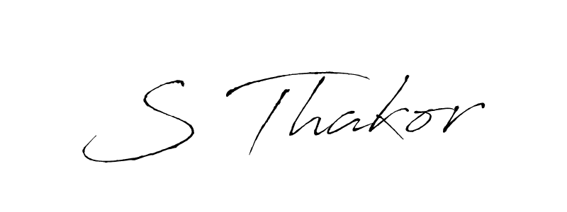 The best way (Antro_Vectra) to make a short signature is to pick only two or three words in your name. The name S Thakor include a total of six letters. For converting this name. S Thakor signature style 6 images and pictures png