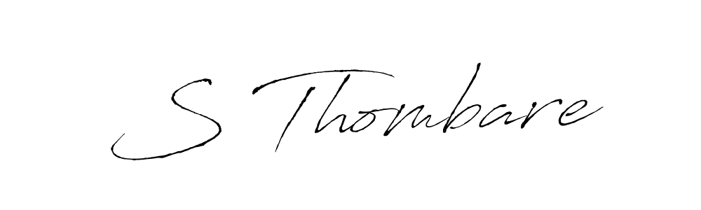 Antro_Vectra is a professional signature style that is perfect for those who want to add a touch of class to their signature. It is also a great choice for those who want to make their signature more unique. Get S Thombare name to fancy signature for free. S Thombare signature style 6 images and pictures png