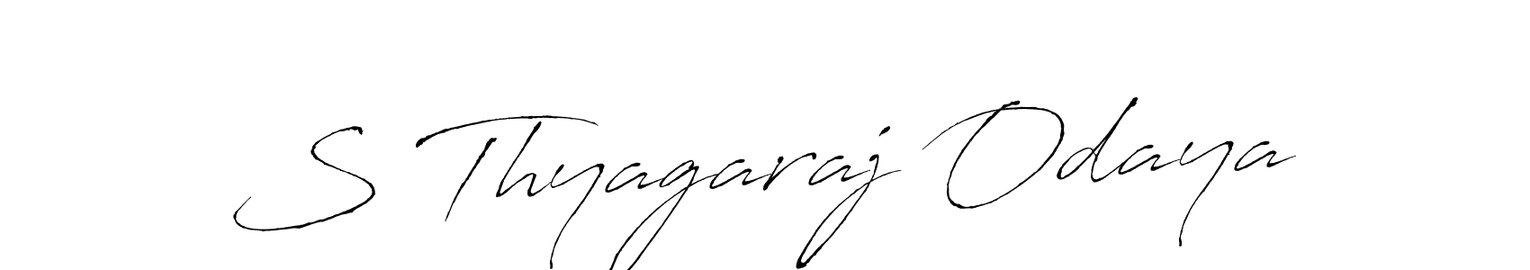 Design your own signature with our free online signature maker. With this signature software, you can create a handwritten (Antro_Vectra) signature for name S Thyagaraj Odaya. S Thyagaraj Odaya signature style 6 images and pictures png