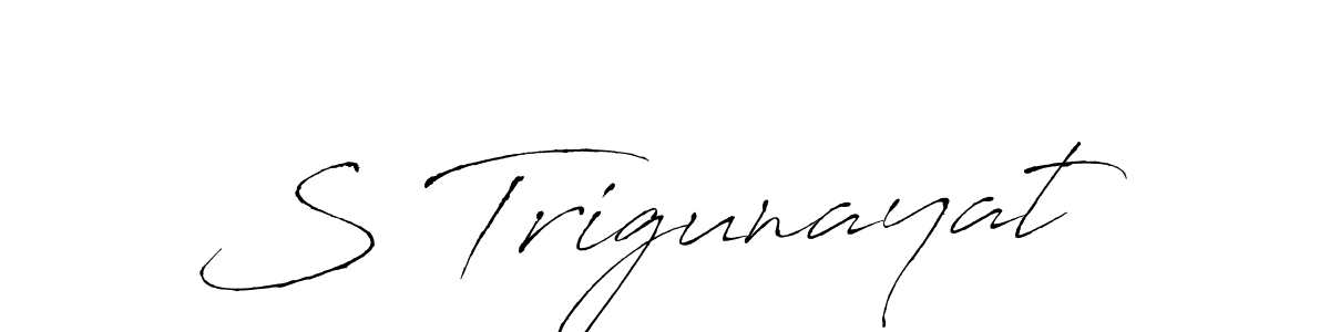 How to Draw S Trigunayat signature style? Antro_Vectra is a latest design signature styles for name S Trigunayat. S Trigunayat signature style 6 images and pictures png