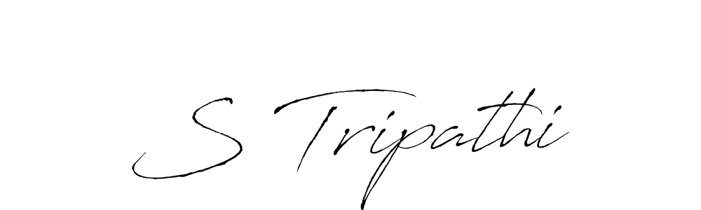 The best way (Antro_Vectra) to make a short signature is to pick only two or three words in your name. The name S Tripathi include a total of six letters. For converting this name. S Tripathi signature style 6 images and pictures png