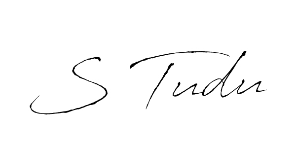 How to make S Tudu signature? Antro_Vectra is a professional autograph style. Create handwritten signature for S Tudu name. S Tudu signature style 6 images and pictures png