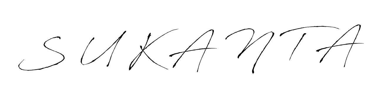 Antro_Vectra is a professional signature style that is perfect for those who want to add a touch of class to their signature. It is also a great choice for those who want to make their signature more unique. Get S U K A N T A name to fancy signature for free. S U K A N T A signature style 6 images and pictures png