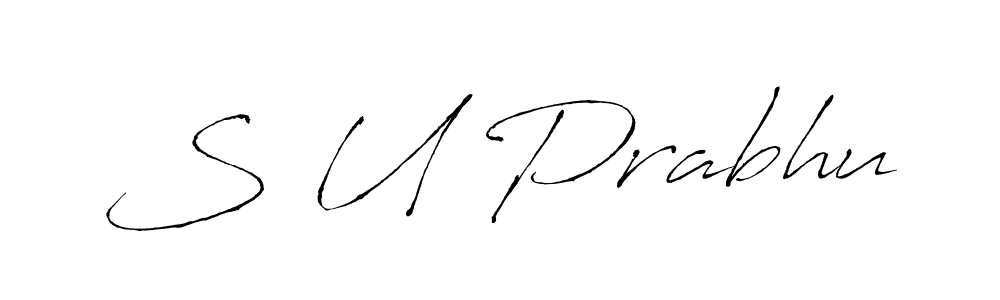 Design your own signature with our free online signature maker. With this signature software, you can create a handwritten (Antro_Vectra) signature for name S U Prabhu. S U Prabhu signature style 6 images and pictures png
