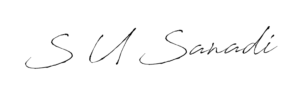 Make a beautiful signature design for name S U Sanadi. Use this online signature maker to create a handwritten signature for free. S U Sanadi signature style 6 images and pictures png