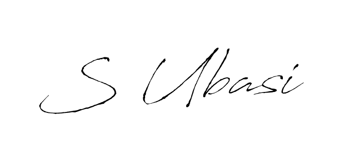 How to make S Ubasi signature? Antro_Vectra is a professional autograph style. Create handwritten signature for S Ubasi name. S Ubasi signature style 6 images and pictures png