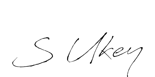 The best way (Antro_Vectra) to make a short signature is to pick only two or three words in your name. The name S Ukey include a total of six letters. For converting this name. S Ukey signature style 6 images and pictures png