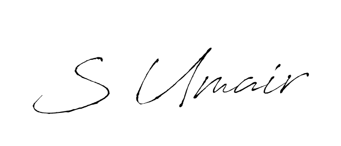 Also we have S Umair name is the best signature style. Create professional handwritten signature collection using Antro_Vectra autograph style. S Umair signature style 6 images and pictures png