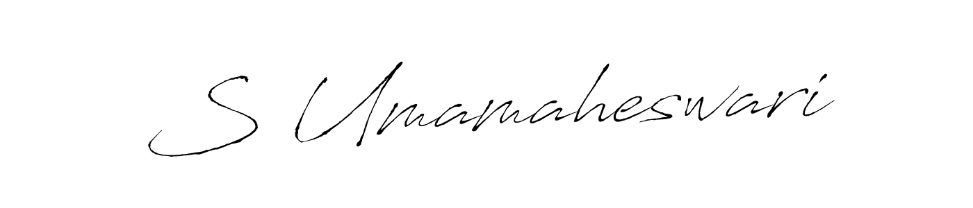 Make a beautiful signature design for name S Umamaheswari. With this signature (Antro_Vectra) style, you can create a handwritten signature for free. S Umamaheswari signature style 6 images and pictures png
