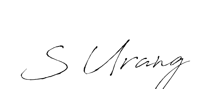 Create a beautiful signature design for name S Urang. With this signature (Antro_Vectra) fonts, you can make a handwritten signature for free. S Urang signature style 6 images and pictures png
