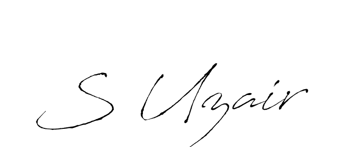 Once you've used our free online signature maker to create your best signature Antro_Vectra style, it's time to enjoy all of the benefits that S Uzair name signing documents. S Uzair signature style 6 images and pictures png