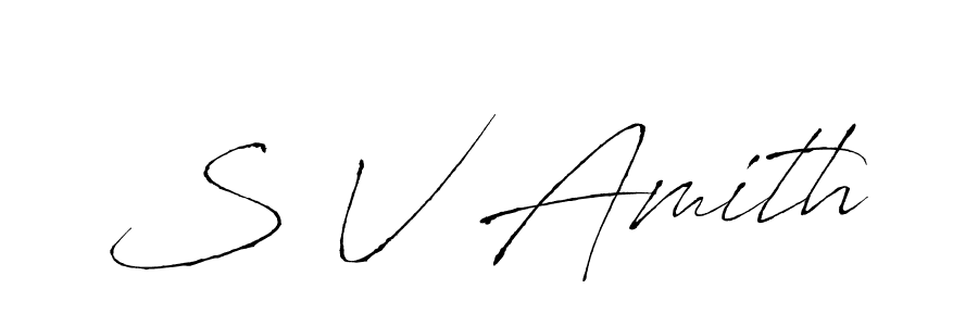 Similarly Antro_Vectra is the best handwritten signature design. Signature creator online .You can use it as an online autograph creator for name S V Amith. S V Amith signature style 6 images and pictures png