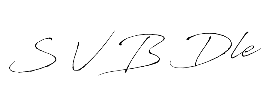 Make a beautiful signature design for name S V B Dle. With this signature (Antro_Vectra) style, you can create a handwritten signature for free. S V B Dle signature style 6 images and pictures png