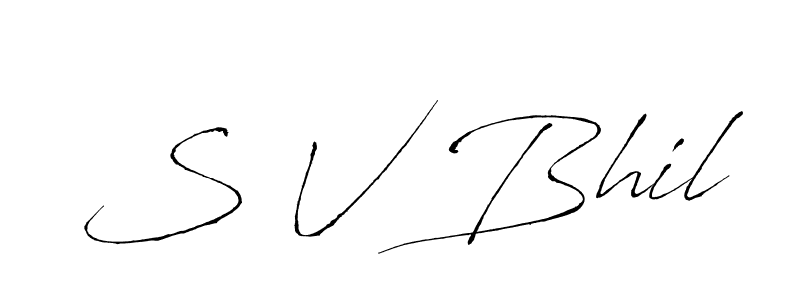 This is the best signature style for the S V Bhil name. Also you like these signature font (Antro_Vectra). Mix name signature. S V Bhil signature style 6 images and pictures png