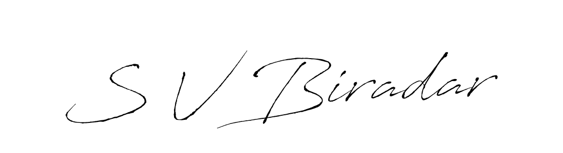 Make a beautiful signature design for name S V Biradar. Use this online signature maker to create a handwritten signature for free. S V Biradar signature style 6 images and pictures png