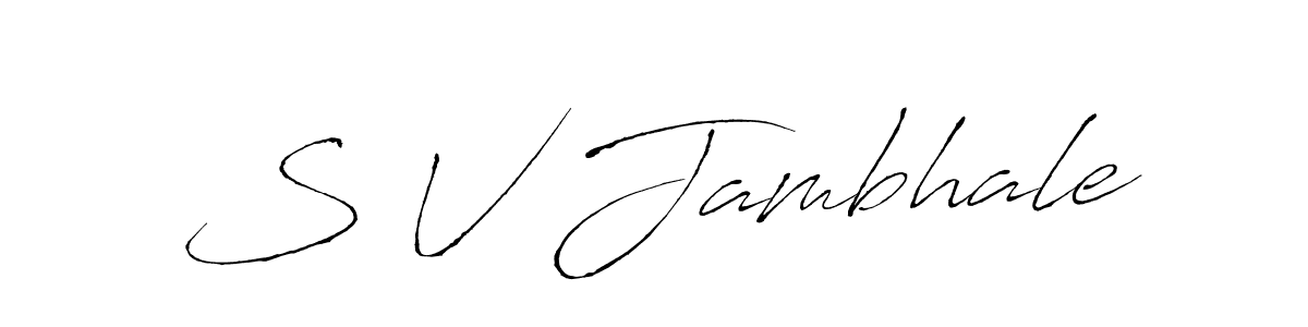 This is the best signature style for the S V Jambhale name. Also you like these signature font (Antro_Vectra). Mix name signature. S V Jambhale signature style 6 images and pictures png