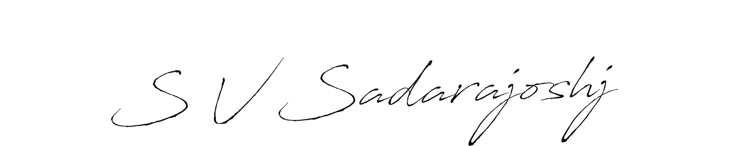 Also we have S V Sadarajoshj name is the best signature style. Create professional handwritten signature collection using Antro_Vectra autograph style. S V Sadarajoshj signature style 6 images and pictures png